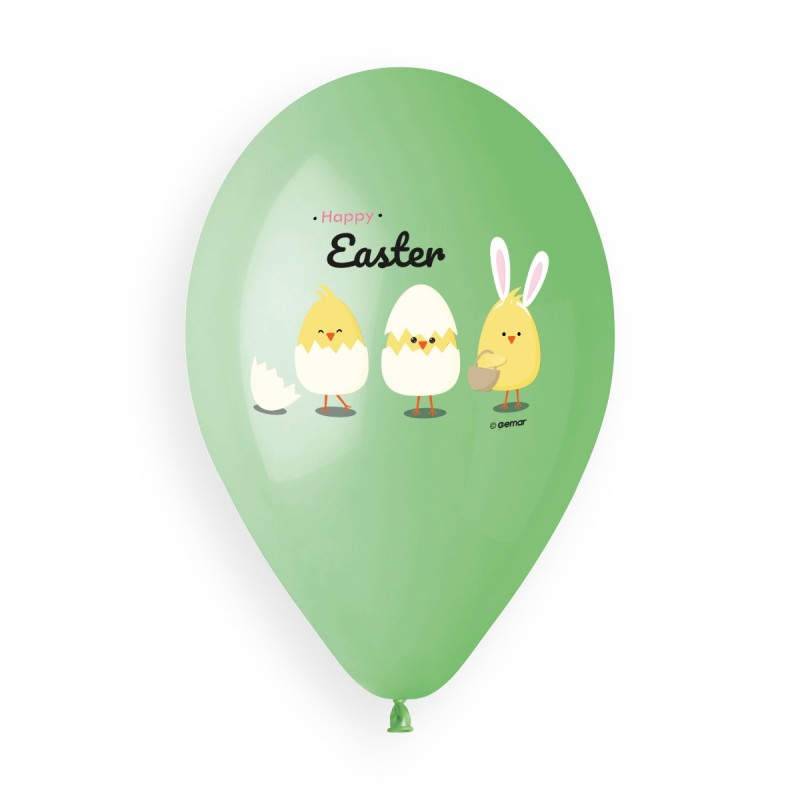 13" Happy Easter Latex Balloon 50ct