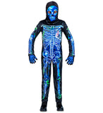 Toxic Skeleton Child Boy Costume by WIDMANN in Black/Blue for Boy 4-5Years