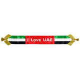 UAE Scarf Child Size 15x110cm with Golden edge