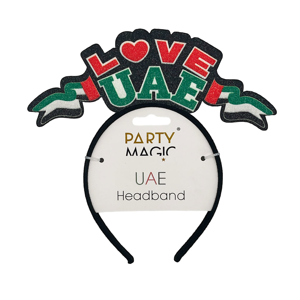 UAE Flag Headband | Elastic National Day Hair Accessory for Women, Men & Kids | Perfect for Parades, School Events & Celebrations