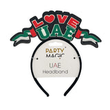 UAE Flag Headband | Elastic National Day Hair Accessory for Women, Men & Kids | Perfect for Parades, School Events & Celebrations