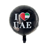 I LOVE UAE Foil Balloons 14'' 5Pcs/Pk