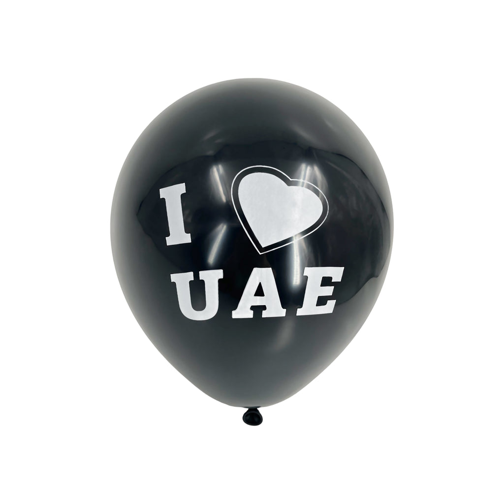I LOVE UAE Printed Balloons 12'' 12Pcs/Pk