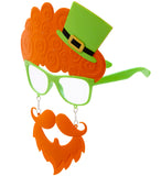 St. Patrick's Day Glasses With Moustache & Goatee Beard