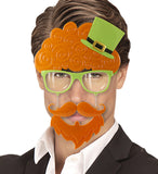 St. Patrick's Day Glasses With Moustache & Goatee Beard