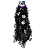 Widmann Skull Tinsel Garland 3M - Unisex 3Y+ Black