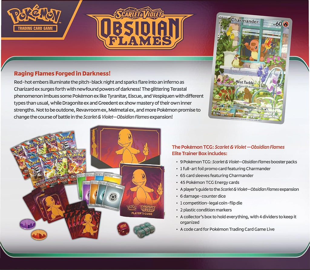 Pokémon TCG: Scarlet & Violet 3 (SV03) Obsidian Flames — Elite Trainer Box