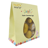 Easter Decorated Eggs Assorted Gold 6cm 12Pcs/Pk