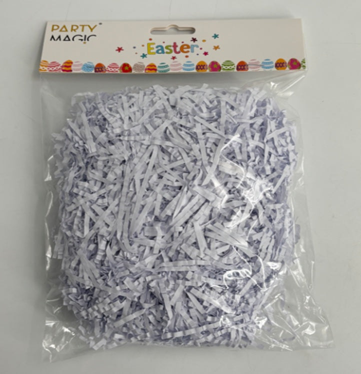40g White Easter Grass – Elegant Basket Filler for Minimalist & Modern Easter Decor
