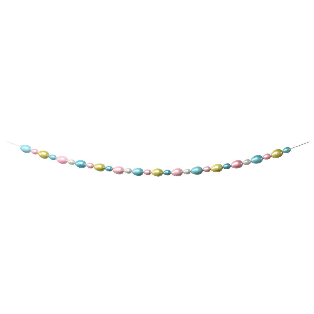 1.5m Decorated Eggs Garland – Pre-Strung Easter Ornament Chain for Wall & Tree Decor