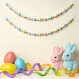 1.5m Decorated Eggs Garland – Pre-Strung Easter Ornament Chain for Wall & Tree Decor