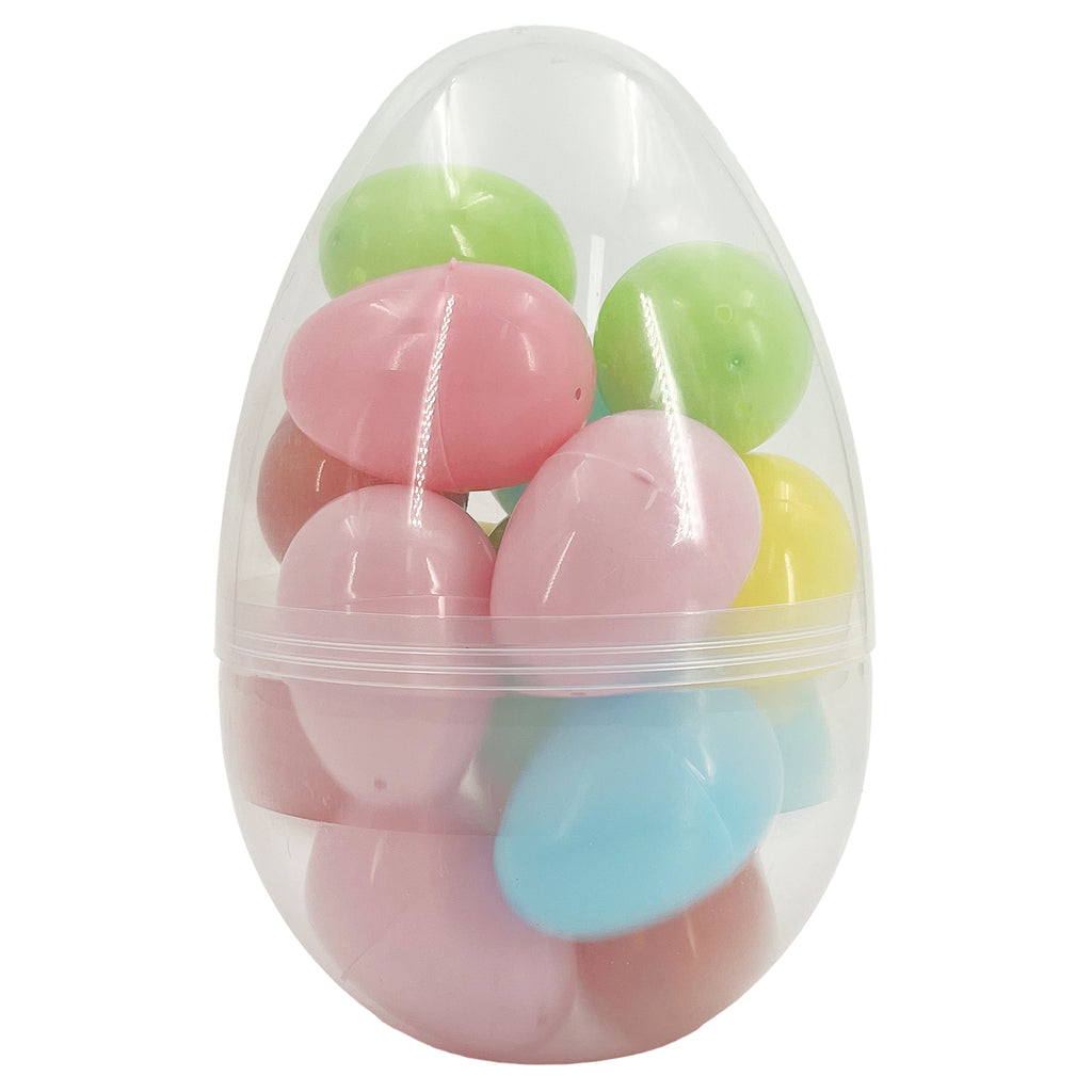 16-Pack Easter Filler Eggs 20cm – Large Plastic Eggs for Giant Egg Hunts & Party Decor