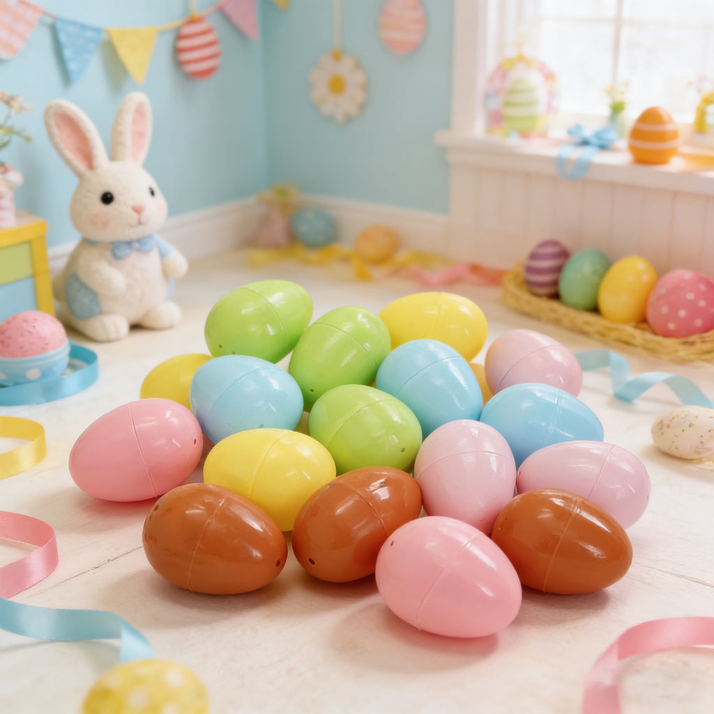 16-Pack Easter Filler Eggs 20cm – Large Plastic Eggs for Giant Egg Hunts & Party Decor
