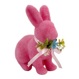 Pink Bunny Decoration 15x9x19.5cm – Standing Easter Figurine for Spring Home & Tabletop