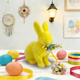 Yellow Bunny Decoration 15x9x19.5cm – Cheerful Easter Figurine for Spring Home & Tabletop