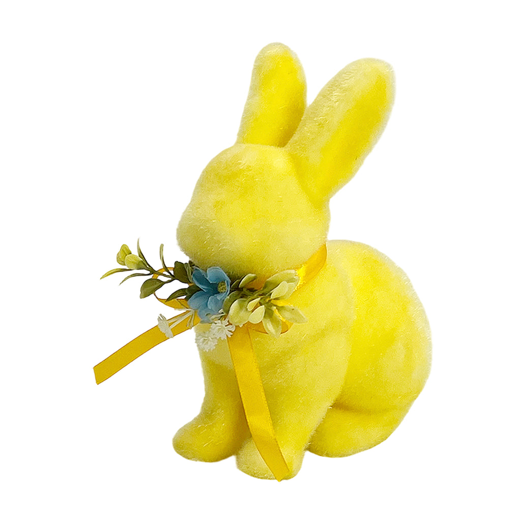 Yellow Bunny Decoration 15x9x19.5cm – Cheerful Easter Figurine for Spring Home & Tabletop