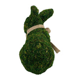 Moss Bunny Decoration 15x11x21cm – Natural Woodland Easter Figurine for Rustic Spring Decor