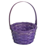 Purple Easter Basket 15x15x22cm – Medium Woven Basket for Egg Hunts & Spring Gifting