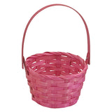 Pink Easter Basket 15x15x22cm – Medium Woven Basket for Girls’ Egg Hunts & Spring Gifting