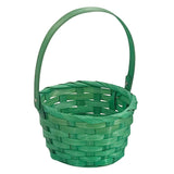 Green Easter Basket 15x15x22cm – Medium Woven Basket for Rustic & Natural Easter Styling