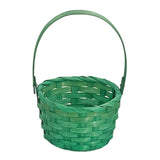 Green Easter Basket 15x15x22cm – Medium Woven Basket for Rustic & Natural Easter Styling