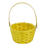 Yellow Easter Basket 15x15x22cm – Medium Woven Basket for Sunny Easter Egg Hunts