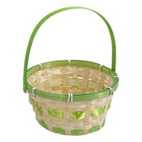 Large Green Easter Basket 20x20x26cm – Oversized Woven Basket for Big Egg Hunts & Gifts