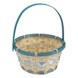 Large Blue Easter Basket 20x20x26cm – Oversized Woven Basket for Boys & Modern Easter Themes
