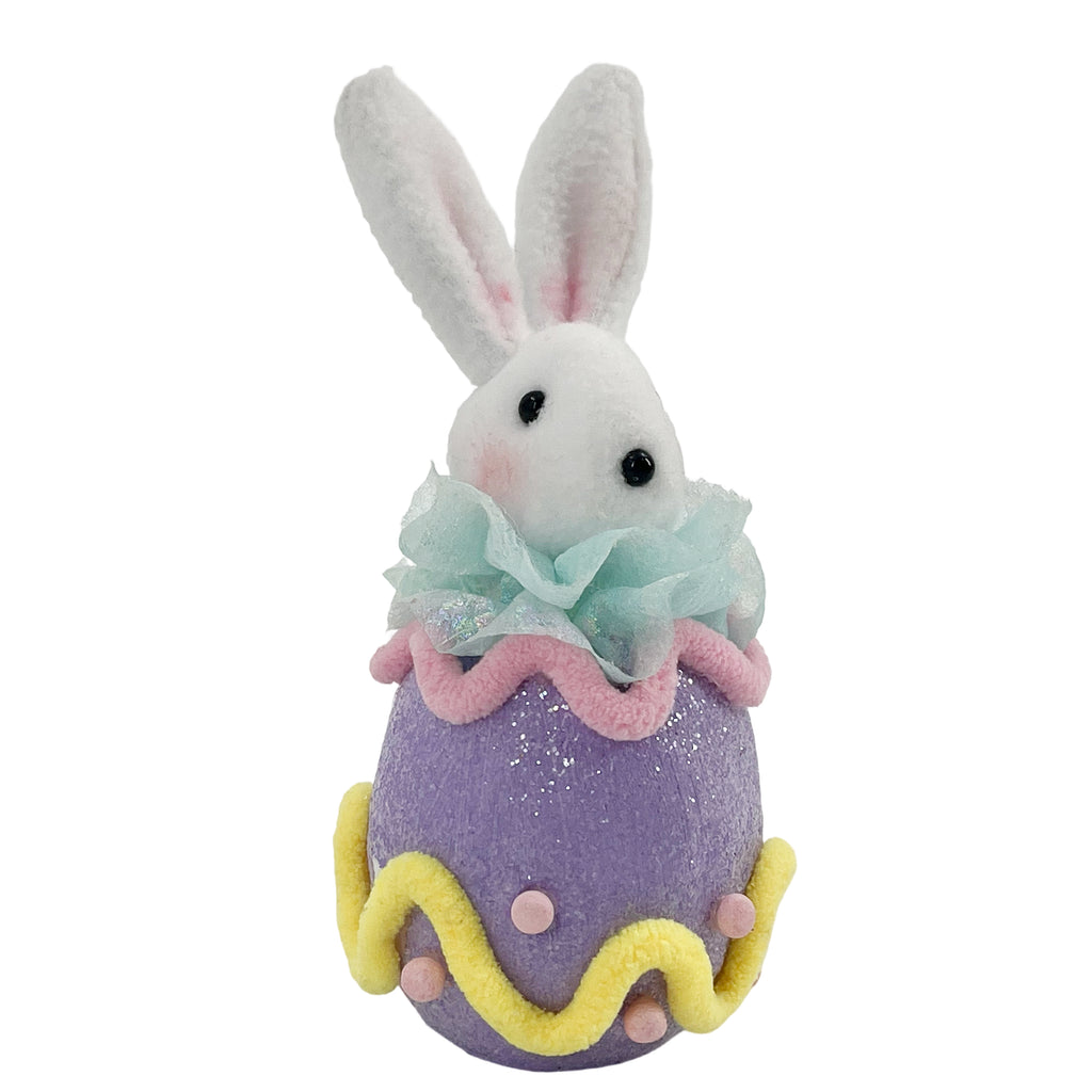 Small Bunny Decoration 8x8x16.5cm – Mini Easter Figurine for Tabletop & Shelf Accents