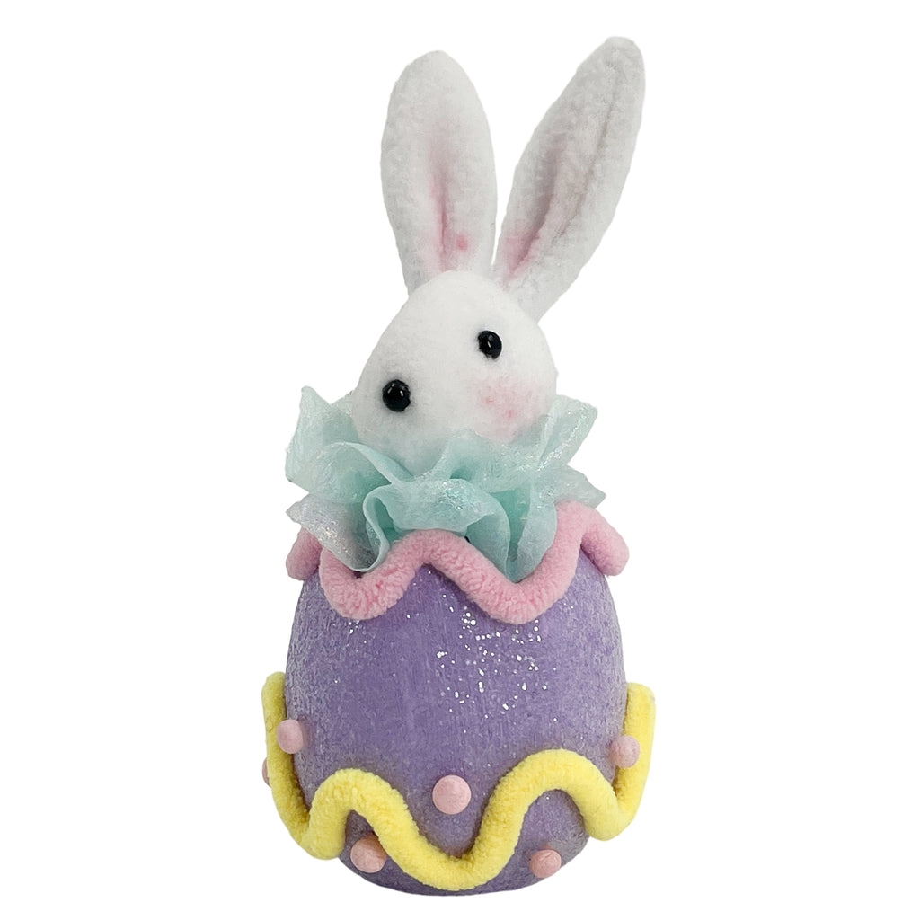Small Bunny Decoration 8x8x16.5cm – Mini Easter Figurine for Tabletop & Shelf Accents