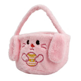 Bunny Plush Bag 22x22x34cm – Cuddly Easter Tote for Egg Hunts & Spring Gifting