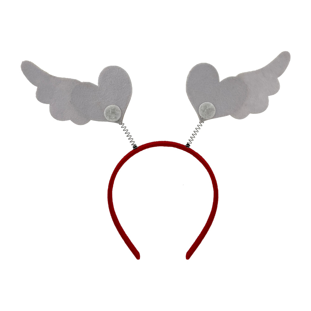Valentine Headband – Classic Red & Silver Heart Hair Accessory for Women, Girls & Valentine’s Parties