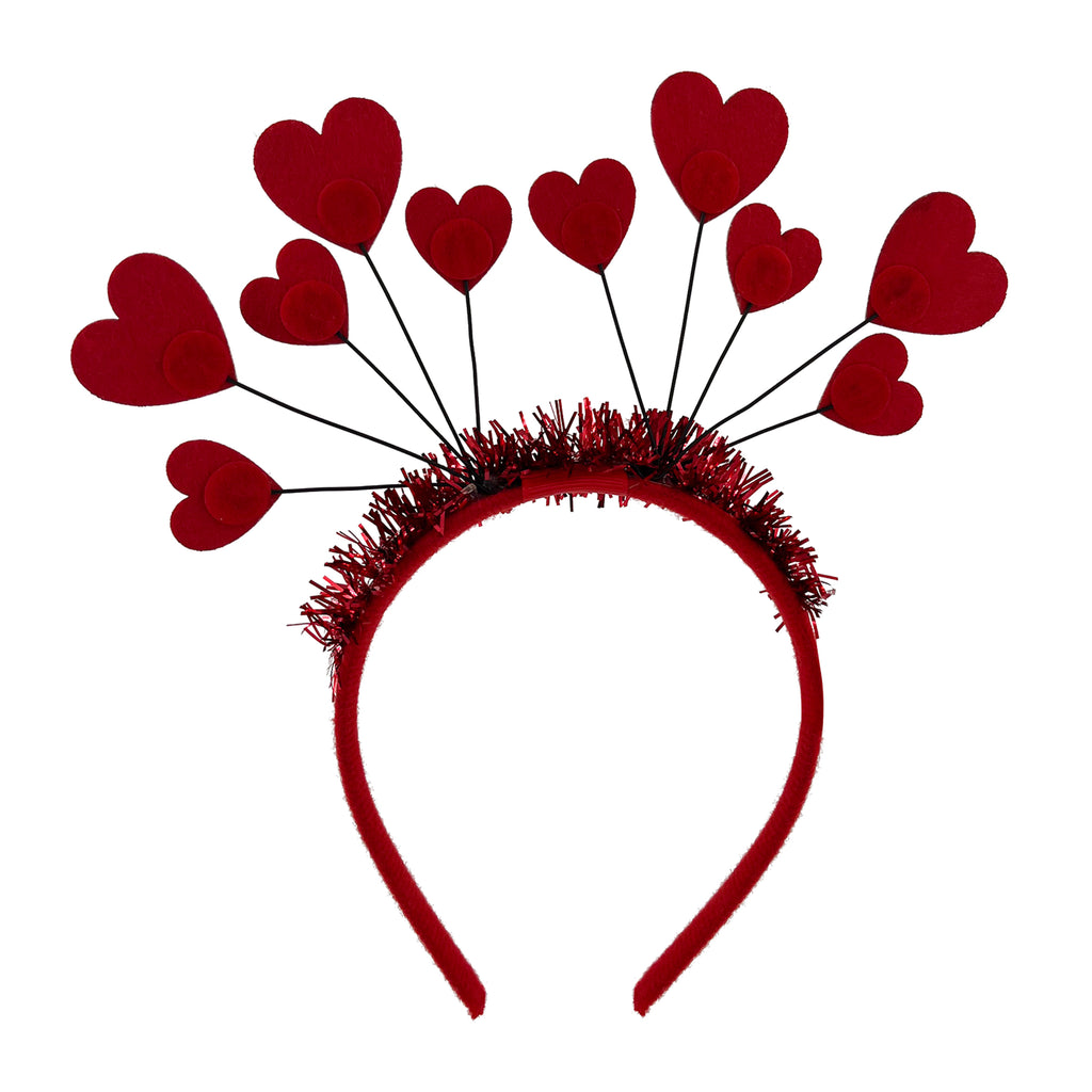 Valentine Headband – Classic Red Heart Hair Accessory for Women, Girls & Valentine’s Parties