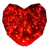 LED Heart Decoration Red 24cm