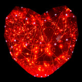 LED Heart Decoration Red 24cm