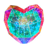 LED Heart Decoration Crystal Colour 24cm