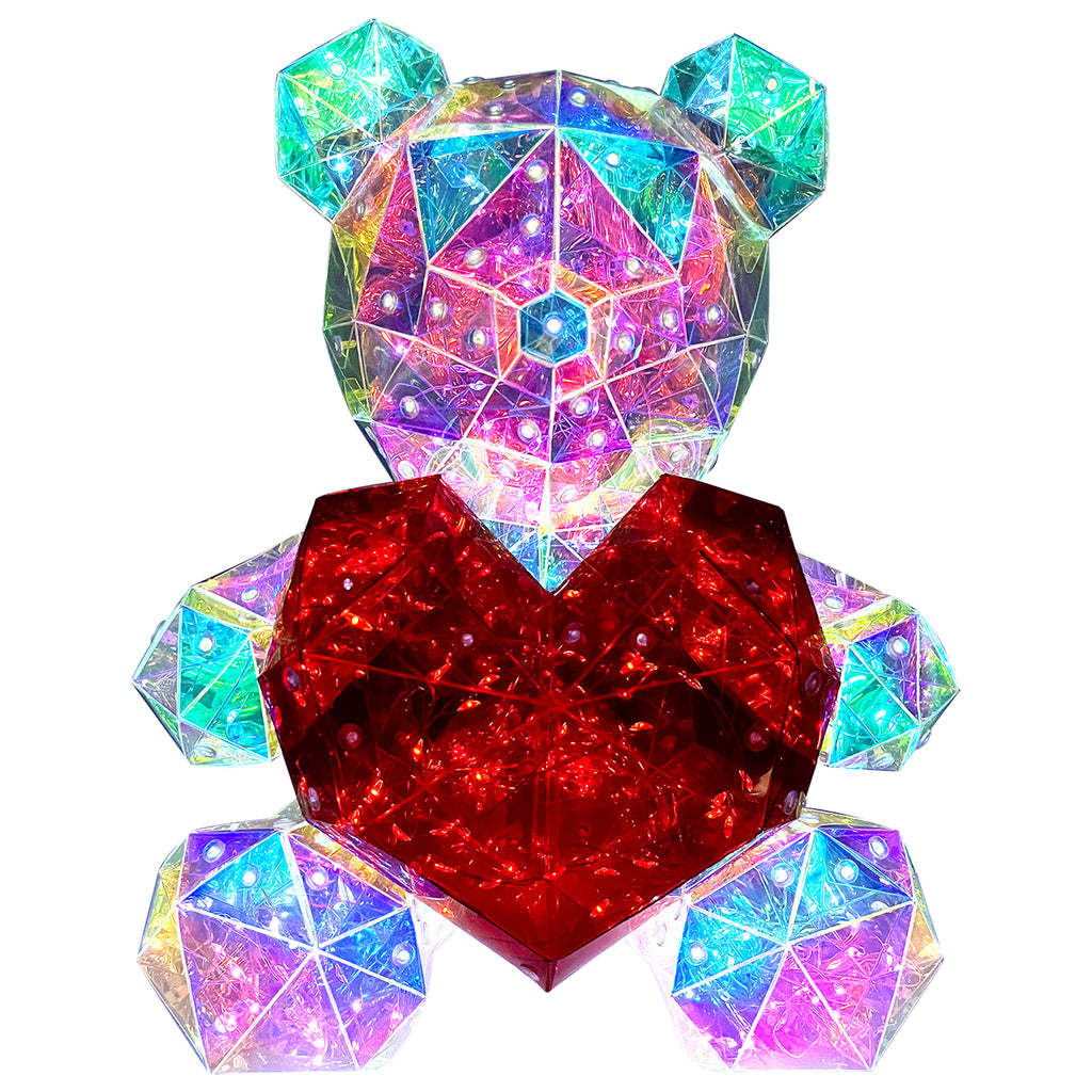 LED Bear with Heart 30cm