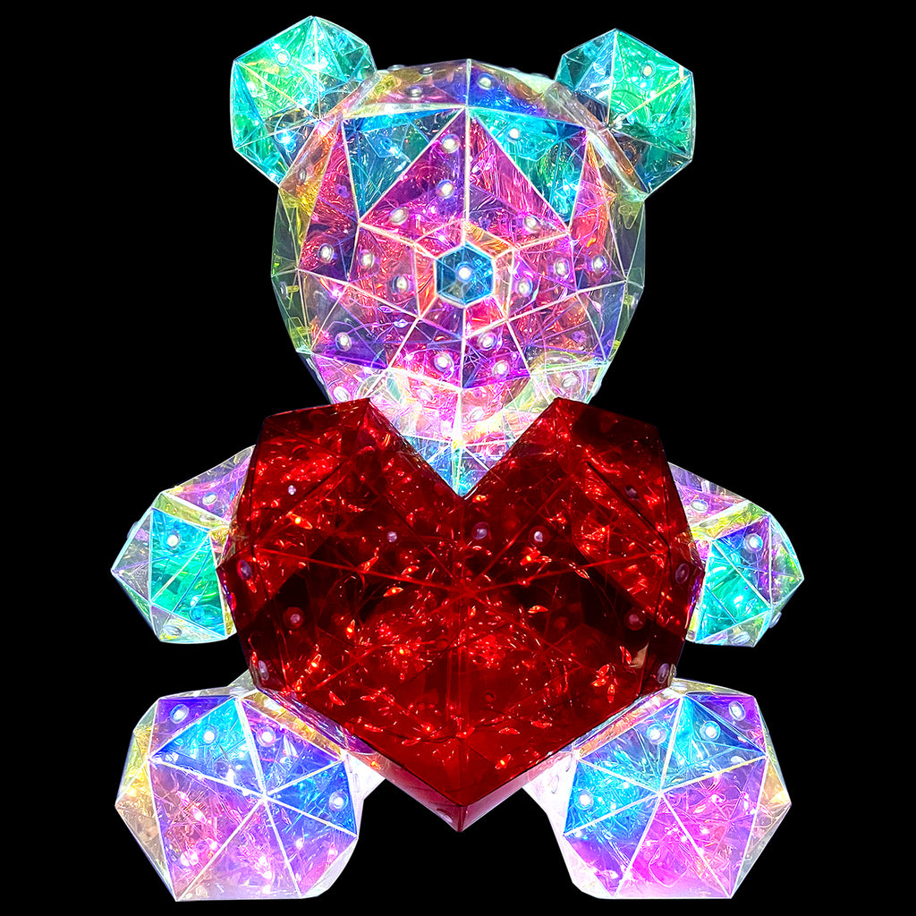 LED Bear with Heart 30cm
