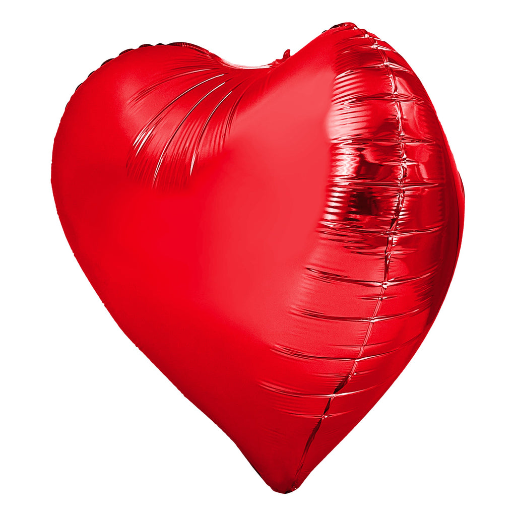 3D Heart Shape Foil Balloons Red 24'' 3Pcs/Pk