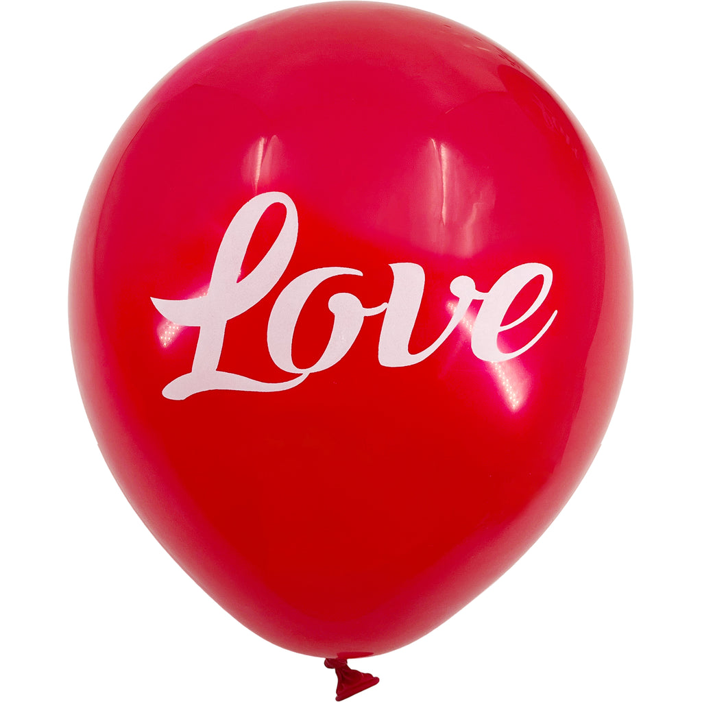 12-Pack 12" LOVE Confetti Balloons – Clear Balloons with Glitter Hearts & 'LOVE' for Festive Romantic Decor