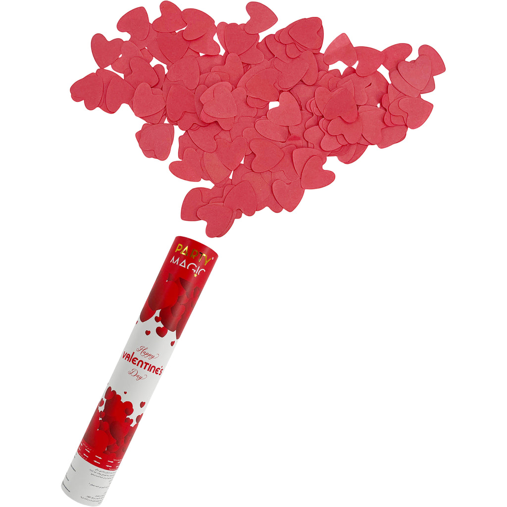 2-Pack 30cm Valentine Party Confetti Streamers – Red & Pink Crepe Paper for Tossing & Decor