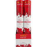2-Pack 30cm Valentine Party Confetti Streamers – Red & Pink Crepe Paper for Tossing & Decor