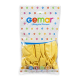 19" Standard Yellow Latex Balloon 10Ct
