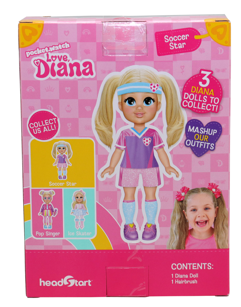 Love Diana Doll Soccer Star 6In