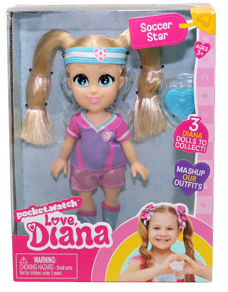 Love Diana Doll Soccer Star 6In