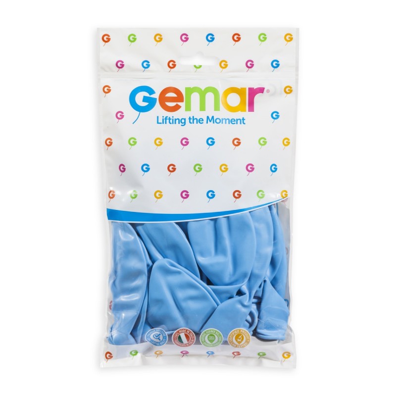 19" Standard Baby Blue Latex Balloon 10Ct