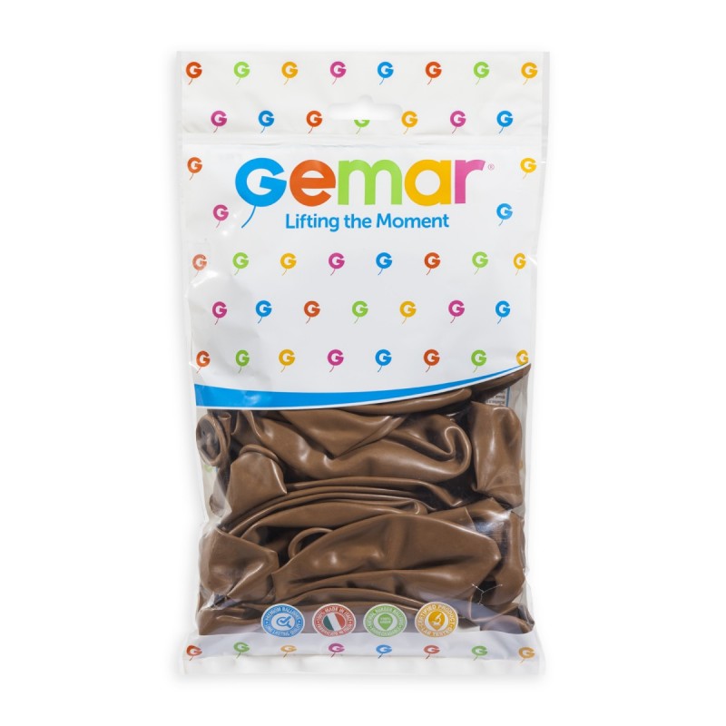 19" Standard Mocha Latex Balloon 10Ct