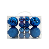 Designer Baubles Gift Set Blue 4 & 8cm Mixed 20Pcs/Box