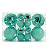 Designer Baubles Gift Set Turquoise 4 & 8cm Mixed 20Pcs/Box
