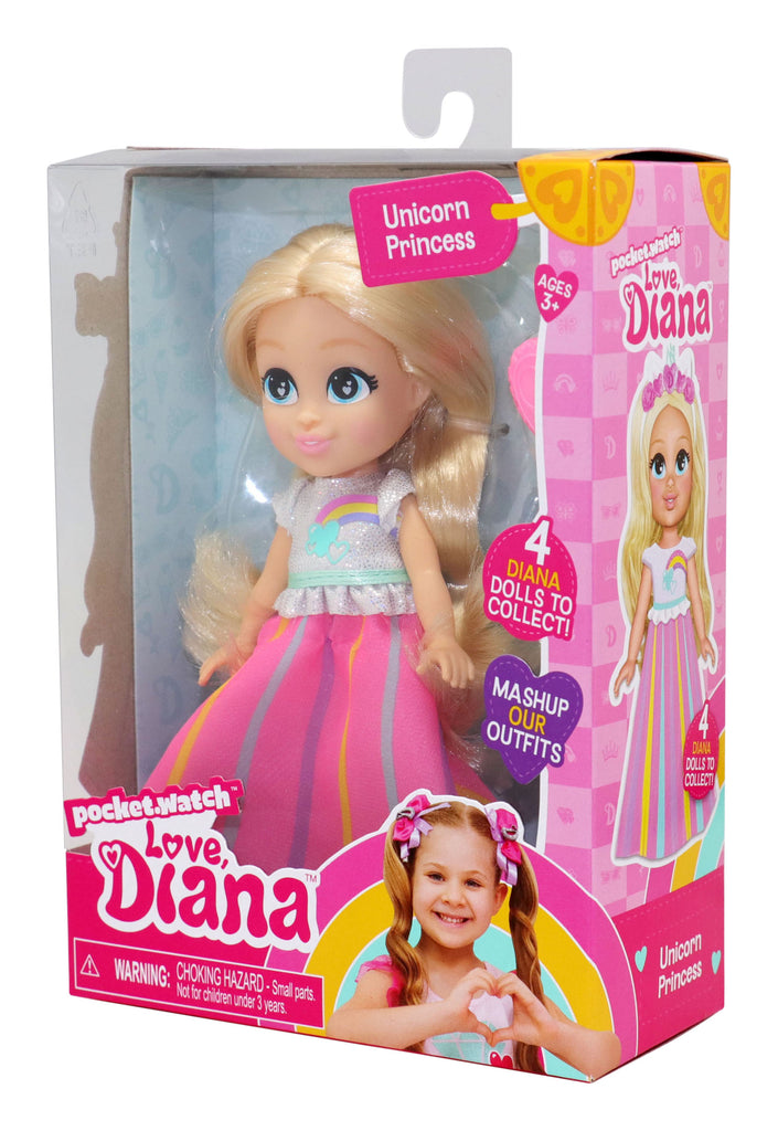Love Diana Doll Unicorn Princess S3 6In